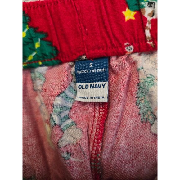Old Navy S Christmas Pajama Pants Red With Dogs & Cats Print - Picture 4 of 6